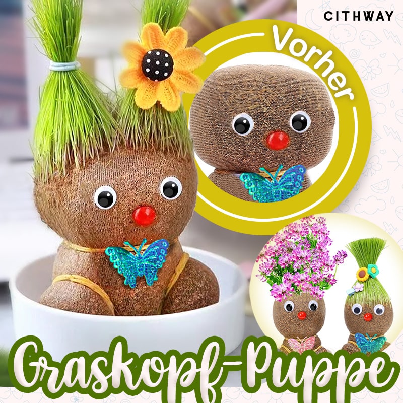Cithway™ Graskopf-Puppe